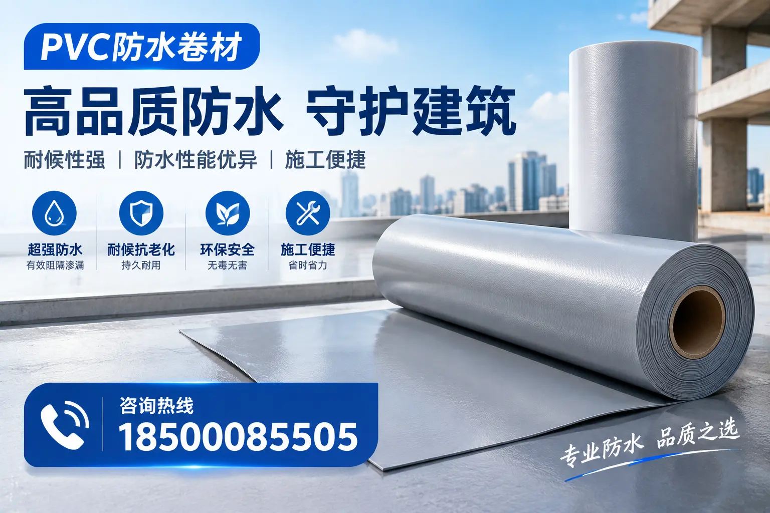 PVC防水卷材的防水效果评测，适合南京的科学依据