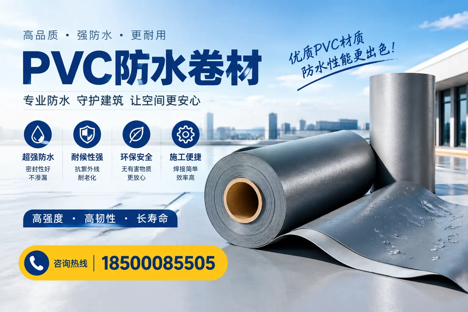 如何判断PVC防水卷材的质量优劣？南京选购技巧